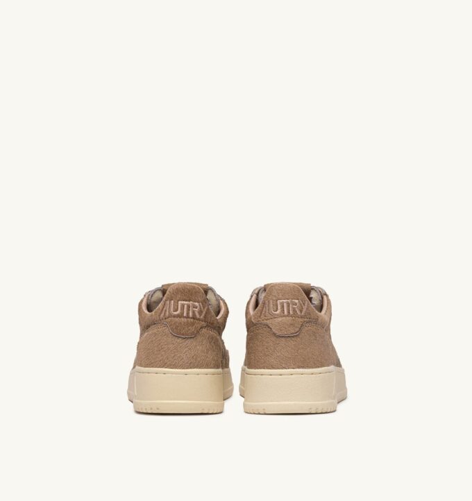MEDALIST LOW SNEAKERS IN BEIGE PONY HAIR EFFECT