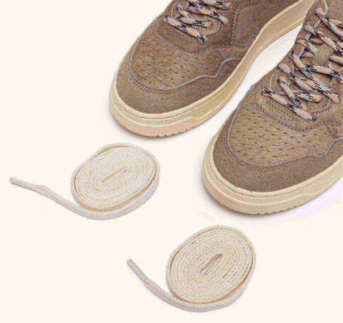 MEDALIST LOW SNEAKERS IN BEIGE PONY HAIR EFFECT