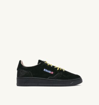 MEDALIST LOW SNEAKERS IN BLACK PONY HAIR EFFECT