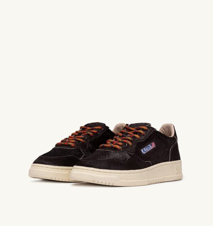MEDALIST LOW SNEAKERS IN CHOCOLATE BROWN PONY HAIR EFFECT