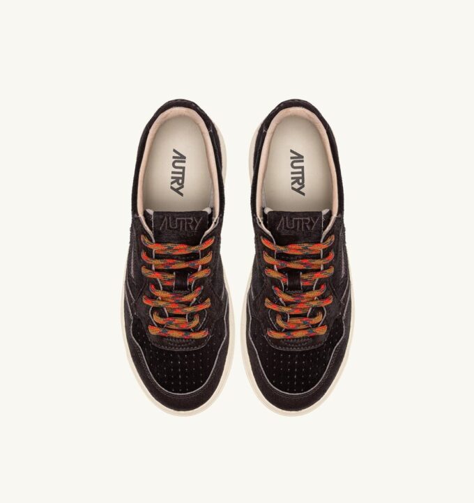 MEDALIST LOW SNEAKERS IN CHOCOLATE BROWN PONY HAIR EFFECT