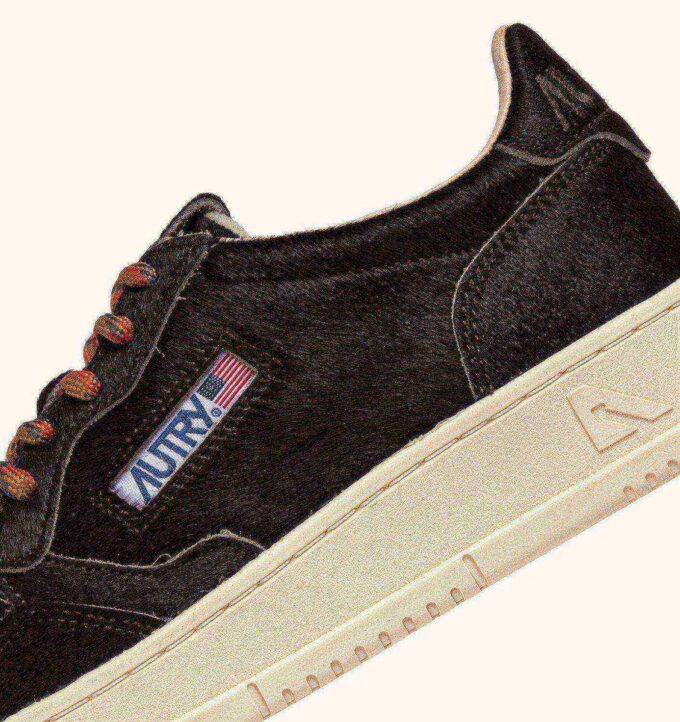 MEDALIST LOW SNEAKERS IN CHOCOLATE BROWN PONY HAIR EFFECT