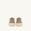 MEDALIST LOW SNEAKERS IN LEATHER MARSHMALLOW AND SAND GLITTER MEDALIST LOW SNEAKERS IN LEATHER MARSHMALLOW AND SAND GLITTER