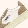 MEDALIST LOW SNEAKERS IN LEATHER MARSHMALLOW AND SAND GLITTER MEDALIST LOW SNEAKERS IN LEATHER MARSHMALLOW AND SAND GLITTER