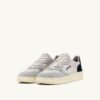 MEDALIST LOW SNEAKERS IN LOFT GRAY AND SPACE BLUE SUEDE