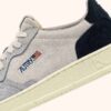 MEDALIST LOW SNEAKERS IN LOFT GRAY AND SPACE BLUE SUEDE