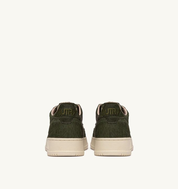 MEDALIST LOW SNEAKERS IN MILITARY GREEN PONY HAIR EFFECT MEDALIST LOW SNEAKERS IN MILITARY GREEN PONY HAIR EFFECT