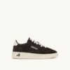 MEDALIST LOW SNEAKERS IN MOKA AND OFF WHITE SUEDE