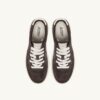 MEDALIST LOW SNEAKERS IN MOKA AND OFF WHITE SUEDE