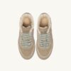MEDALIST LOW SNEAKERS IN NUBUCK LEATHER SUEDE AND SHEARLING COLOR LONDON FOG MEDALIST LOW SNEAKERS IN NUBUCK LEATHER SUEDE AND SHEARLING COLOR LONDON FOG