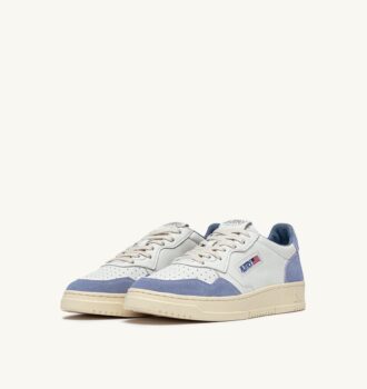 MEDALIST LOW SNEAKERS IN SUEDE AND LEATHER COLOR WHITE AND CLAUDIA