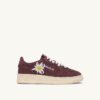 MEDALIST LOW SNEAKERS IN SUEDE COLOR CHIANTI