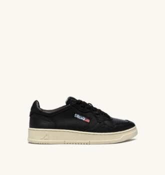 BASKETS MEDALIST LOW EN NAPPA NOIR SUPER SOFT