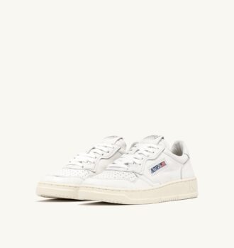 BASKETS MEDALIST LOW EN NAPPA BLANC SUPER SOFT