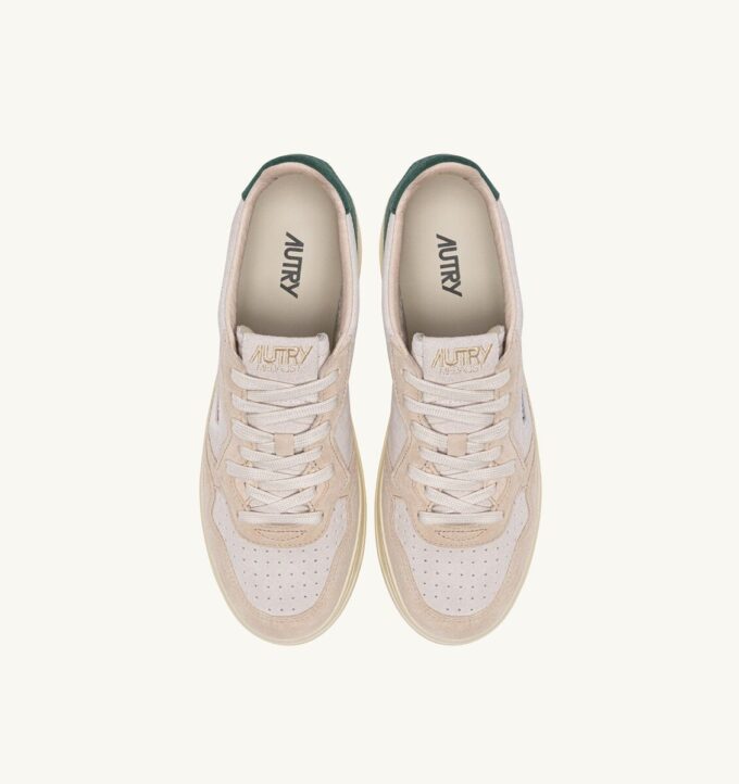 MEDALIST LOW SNEAKERS IN TRICOLOR SAND AND GREEN SUEDE MEDALIST LOW SNEAKERS IN TRICOLOR SAND AND GREEN SUEDE