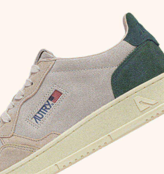 MEDALIST LOW SNEAKERS IN TRICOLOR SAND AND GREEN SUEDE MEDALIST LOW SNEAKERS IN TRICOLOR SAND AND GREEN SUEDE