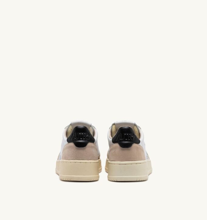 MEDALIST LOW SNEAKERS IN WHITE AND BLACK LEATHER AND BEIGE SUEDE MEDALIST LOW SNEAKERS IN WHITE AND BLACK LEATHER AND BEIGE SUEDE