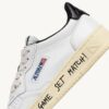 MEDALIST LOW SNEAKERS IN WHITE AND BLACK LEATHER WITH LETTERING