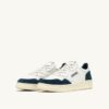 MEDALIST LOW SNEAKERS IN WHITE AND CAPRI LEATHER SUEDE