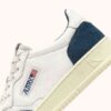 MEDALIST LOW SNEAKERS IN WHITE AND CAPRI LEATHER SUEDE