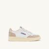 MEDALIST LOW SNEAKERS IN WHITE AND GOLD LEATHER MEDALIST LOW SNEAKERS IN WHITE AND GOLD LEATHER