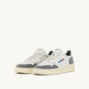 MEDALIST LOW SNEAKERS IN WHITE AND GRAY LEATHER AND SUEDE