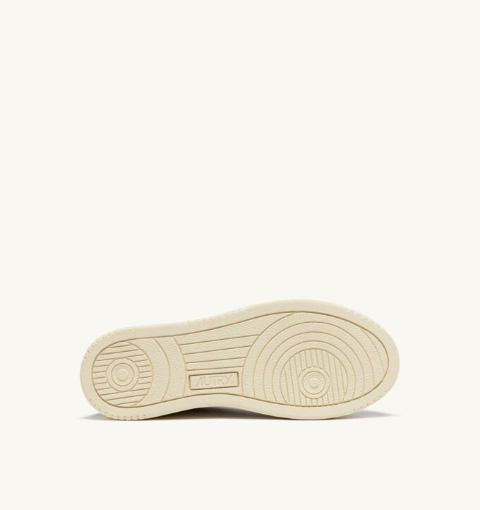 MEDALIST LOW SNEAKERS IN WHITE AND GRAY LEATHER SUEDE