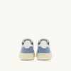MEDALIST LOW SNEAKERS IN WHITE AND LIGHT BLUE LEATHER AND SUEDE