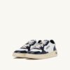 MEDALIST LOW SNEAKERS IN WHITE AND NIGHT BLUE LEATHER