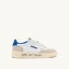 MEDALIST LOW SNEAKERS IN WHITE AND PALACE BLUE LEATHER AND SUEDE WITH LETTERING MEDALIST LOW SNEAKERS IN WHITE AND PALACE BLUE LEATHER AND SUEDE WITH LETTERING