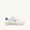 MEDALIST LOW SNEAKERS IN WHITE AND PALACE BLUE LEATHER WITH LETTERING MEDALIST LOW SNEAKERS IN WHITE AND PALACE BLUE LEATHER WITH LETTERING