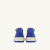 MEDALIST LOW SNEAKERS IN WHITE AND PALACE BLUE LEATHER WITH LETTERING