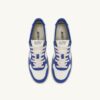 MEDALIST LOW SNEAKERS IN WHITE AND PALACE BLUE LEATHER WITH LETTERING