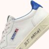MEDALIST LOW SNEAKERS IN WHITE AND PALACE BLUE LEATHER WITH LETTERING MEDALIST LOW SNEAKERS IN WHITE AND PALACE BLUE LEATHER WITH LETTERING