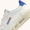 MEDALIST LOW SNEAKERS IN WHITE AND PALACE BLUE LEATHER WITH LETTERING