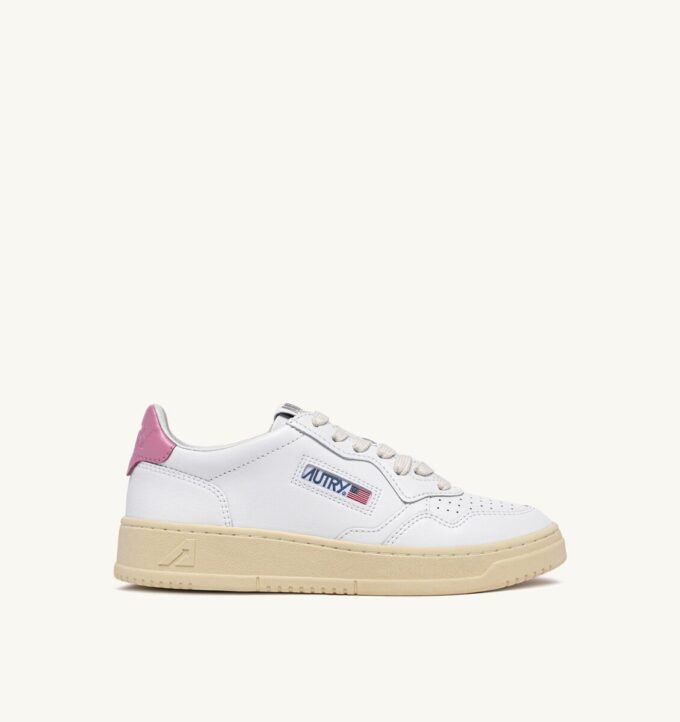 MEDALIST LOW SNEAKERS IN WHITE AND POLIGNAC LEATHER MEDALIST LOW SNEAKERS IN WHITE AND POLIGNAC LEATHER