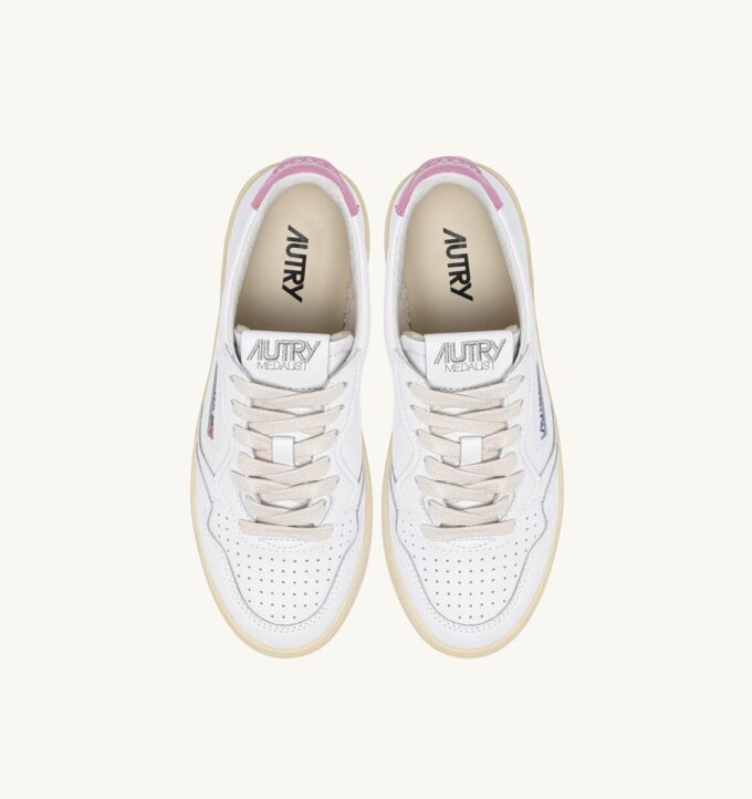 MEDALIST LOW SNEAKERS IN WHITE AND POLIGNAC LEATHER MEDALIST LOW SNEAKERS IN WHITE AND POLIGNAC LEATHER