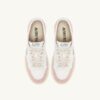 MEDALIST LOW SNEAKERS IN WHITE AND POWDER LEATHER SUEDE