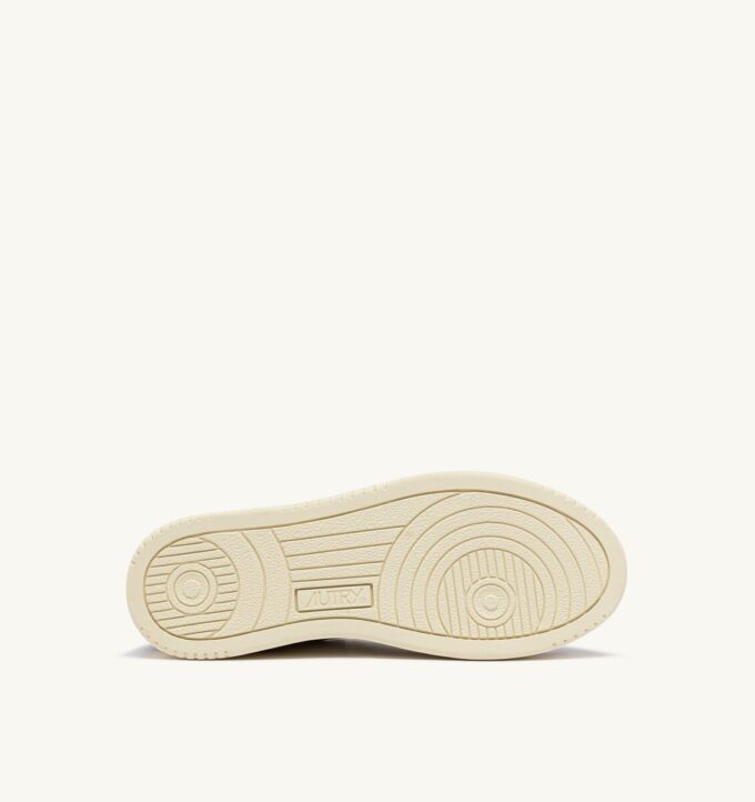 MEDALIST LOW SNEAKERS IN WHITE AND PURPLE LEATHER AND SUEDE