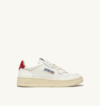 MEDALIST LOW SNEAKERS IN WHITE AND RED LEATHER MEDALIST LOW SNEAKERS IN WHITE AND RED LEATHER