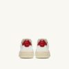 MEDALIST LOW SNEAKERS IN WHITE AND RED LEATHER