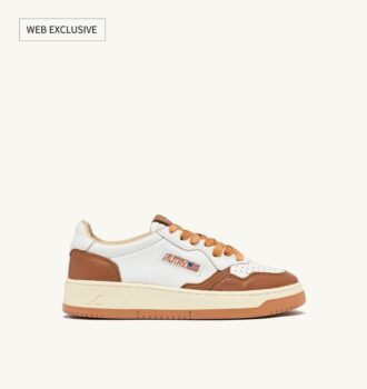 MEDALIST LOW SNEAKERS IN WHITE AND SANDSTORM LEATHER MEDALIST LOW SNEAKERS IN WHITE AND SANDSTORM LEATHER