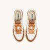 MEDALIST LOW SNEAKERS IN WHITE AND SANDSTORM LEATHER