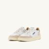 MEDALIST LOW SNEAKERS IN WHITE AND SILVER BLUE LEATHER SUEDE MEDALIST LOW SNEAKERS IN WHITE AND SILVER BLUE LEATHER SUEDE