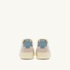 MEDALIST LOW SNEAKERS IN WHITE AND SILVER BLUE LEATHER SUEDE MEDALIST LOW SNEAKERS IN WHITE AND SILVER BLUE LEATHER SUEDE