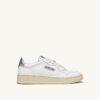 MEDALIST LOW SNEAKERS IN WHITE AND SILVER LEATHER MEDALIST LOW SNEAKERS IN WHITE AND SILVER LEATHER