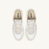 MEDALIST LOW SNEAKERS IN WHITE AND SILVER LEATHER WITH LETTERING MEDALIST LOW SNEAKERS IN WHITE AND SILVER LEATHER WITH LETTERING