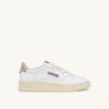 MEDALIST LOW SNEAKERS IN WHITE LEATHER AND TIDAL FOAM