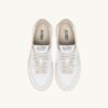 MEDALIST LOW SNEAKERS IN WHITE LEATHER AND TIDAL FOAM