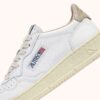 MEDALIST LOW SNEAKERS IN WHITE LEATHER AND TIDAL FOAM